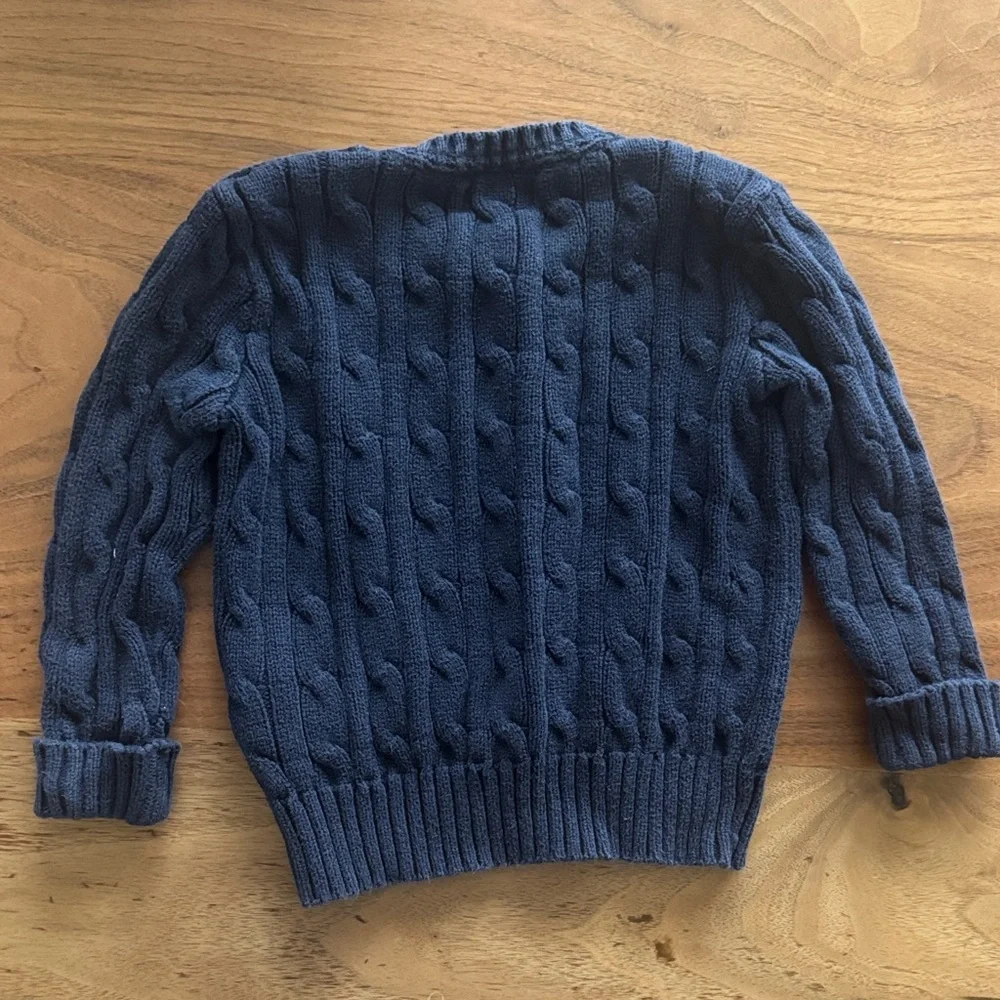 Ralph Lauren Navy Cable Knit Sweater - Picture 3 of 3